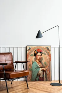 frida kahlo | retrato ilustrado estilo bohemio
